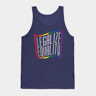 Legalize Equality - Rainbow Outline Tank Top